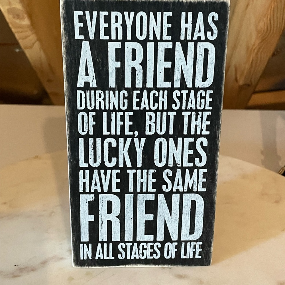 Inspirational Quote Block Decor